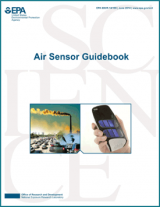 Front cover of the 'Air Sensor Guidebook' published in 2014 to provide information to the public on using air sensors